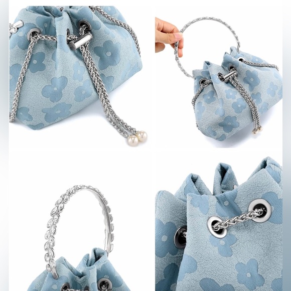 NWT Rhinestone Pouch Crossbody Handbag - Picture 5 of 6